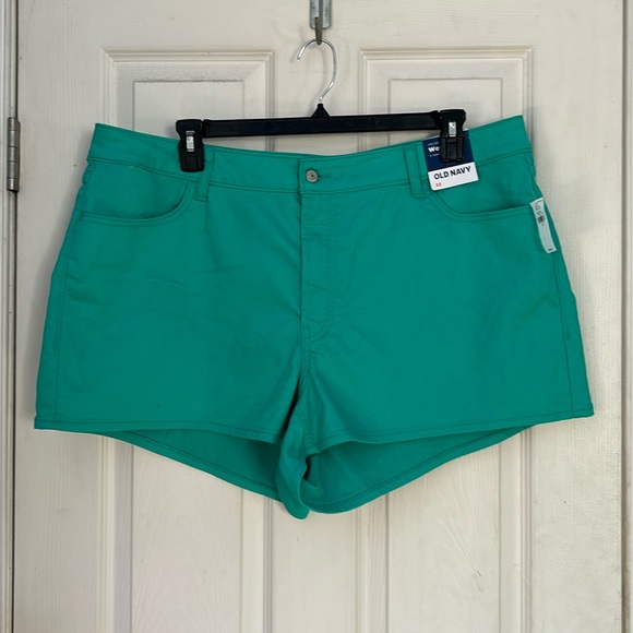 NWT Old Navy the teal world high waisted WOW Jean shorts size 22 - Picture 5 of 9